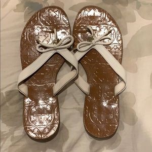 Kate Spade White Flip Flops